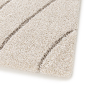 Tapis de salon doux à motif organique - Nova - Beige - coin