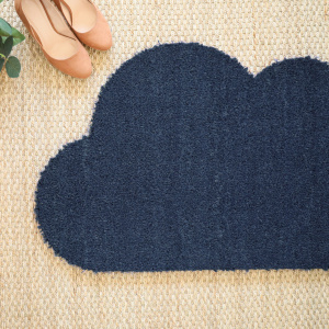 Paillasson Coco - Nuage - Bleu - vue d'en haut