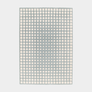 Tapis de salon en relief - Art Abstrait - Bleu ciel au motif régulier en relief et apaisant