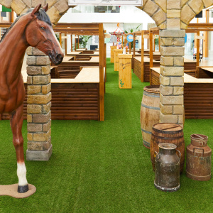 Aménagement événementiel sur gazon Villandry 25mm, facile à poser et résistant