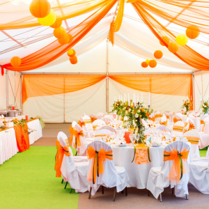 Moquette filmée - Stand Event - Vert pomme - Mariage