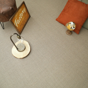 Tapis sur mesure Sisal Yucatan grege - vue de loin