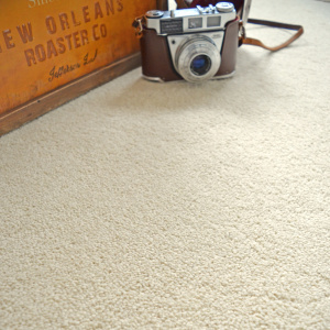 Moquette Manège Blanc coquille surface moelleuse idéale pour salon ou chambre
