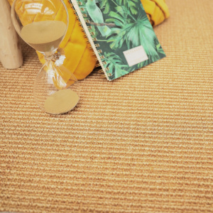 Tapis sur mesure Sisal Cuba paille dorée 