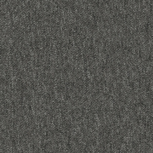 Vue zoomée sur la texture bouclée de la dalle moquette U3P3 - Gris carbone