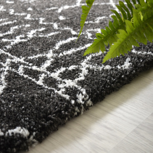 Tapis motif Berbère Dharan Foncé - tranche