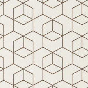 Tapis Graphique Essenza Crème - Cubes 3D - Sans perspective