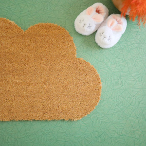 Paillasson coco Nuage Écru - vue du dessus