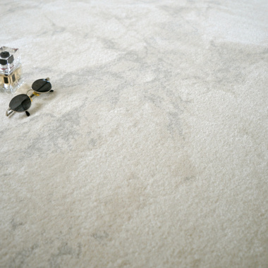 Tapis de salon - Velours marbré clair - Crème - vue de près