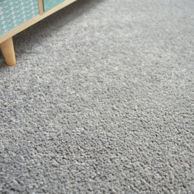 Tapis sur mesure Manège Velours gris éléphant - gros plan