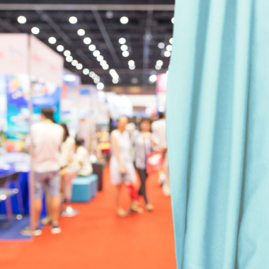 Coton gratté ignifugé couleur bleu clair - événement