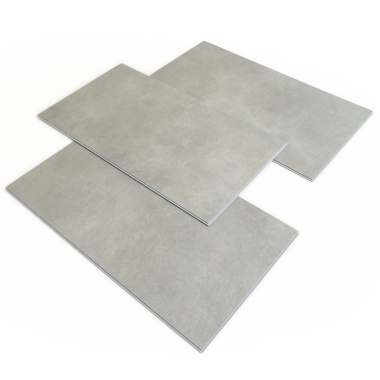 Dalle vinyle - Gerflor Senso Premium Rigid Acoustic - Pepper taupe dévoilant un effet béton doux dans un ton gris taupe