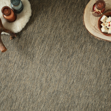 Tissé plat Nusa - Couleur Écorce - vue de haut