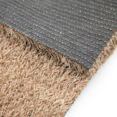 Coupe du gazon synthétique beige Arty, fibres réalistes et fond robuste