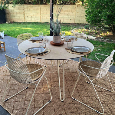 Tapis Salon / Terrasse - Scandinave - Marron cuivré - Jardin