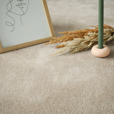 Moquette douce Hypnose beige nude - vue de près