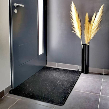 Tapis chambre d'enfant - Pailleté Flash Noir - Entrée