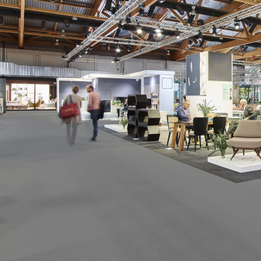 Moquette Stand Expo filmé - Gris cendré - événement