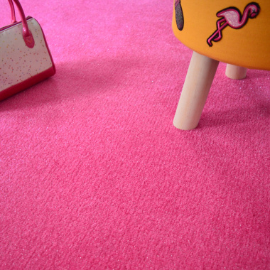 Moquette Pailletée Flash - Rose - Vue de face