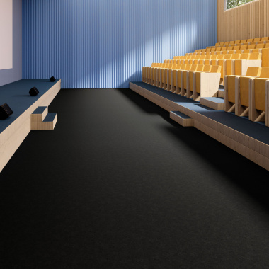 Moquette aiguilletée Contract - Brou de noix chiné recyclable