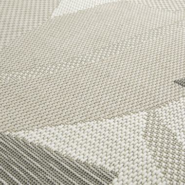 Tapis d'intérieur ou d'extérieur - Vanille - Beige naturel - envers