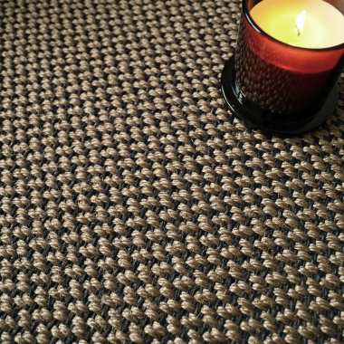Tapis sur mesure sisal Slow bronze - vue de près