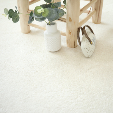 Moquette douce poils longs Touch blanc crème