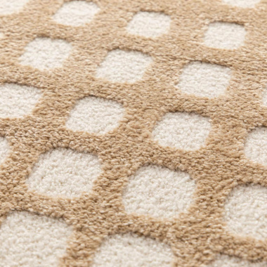 Tapis d’intérieur Art Abstrait caramel, design artistique et texture moelleuse