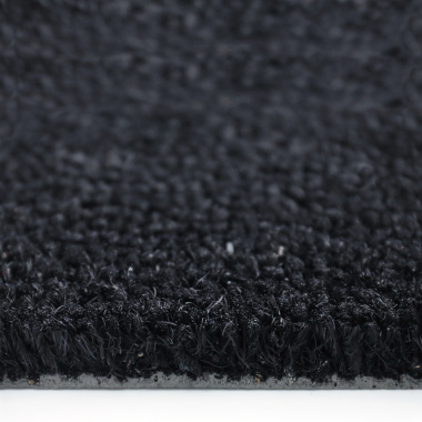 Paillasson - Tapis brosse Coco - Noir - Ep. 17mm - tranche