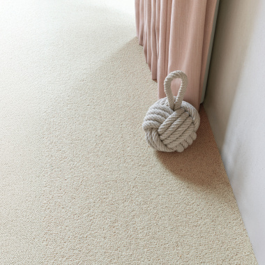 Moquette pure laine vierge bouclée - Mallow - Nude - Vue de près