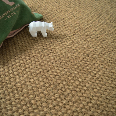 Tapis coco Delhi - finition anthracite - vue de près