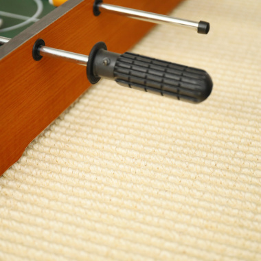 Sisal grosses boucles Cuba blanchi - vue de près