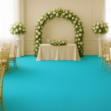 Moquette Orotex Revexpo - Turquoise - Salle de réception