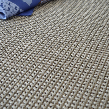 Moquette Tissé plat - Lombok Silver - gros plan