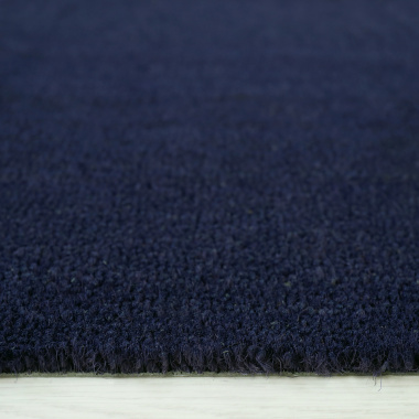 Paillasson - Tapis brosse Coco - Bleu - Ep. 17mm - Tranche