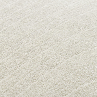 Tapis intérieur - Nazaré - Lignes écru et beige naturel - vue de près