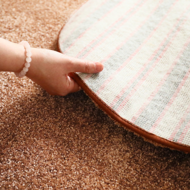 Tapis coeur rose corail édition limité - envers