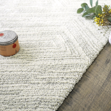 Tapis ultra-doux - Minimaliste - Crème dessin graphique clair - Tranche