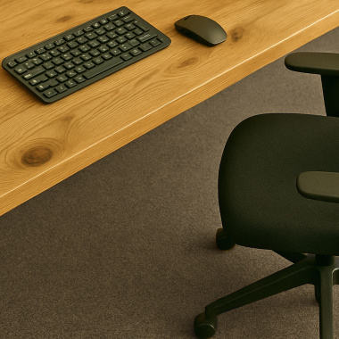 Moquette professionnelle - Trafic 33 Contract - Beige chiné recyclable - Bureau