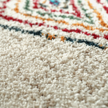 Tapis motif Berbère - Himalaya beige - Vue de près