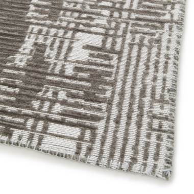 Tapis souple en matière recyclée - Legno - Brun - coin