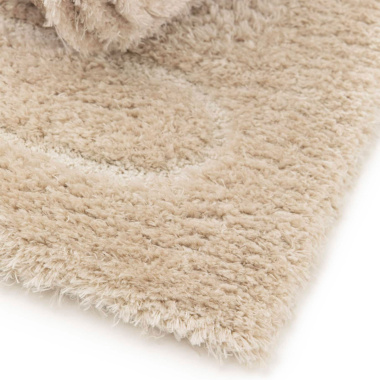 Surface moelleuse tapis Zig-Zag caramel confort cocooning