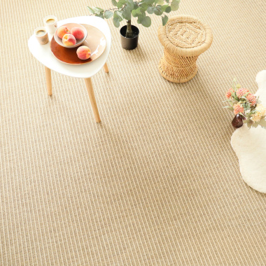 Moquette tissé plat Bali naturel - vue de loin