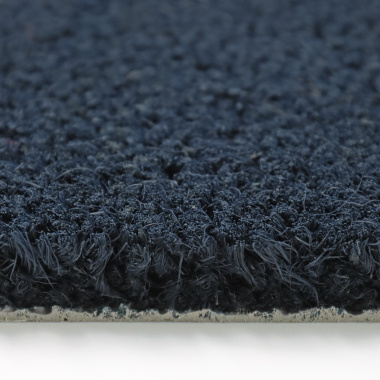 Tapis sur mesure Paillasson Brosse Coco 23mm - Bleu - tranche