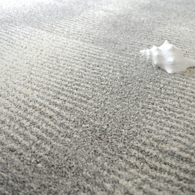 Tapis Nomadic Gris - Dunes de sable - Vue de face