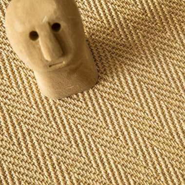 Revêtement de sol sisal naturel Veracruz miel motif chevron détail du tissage