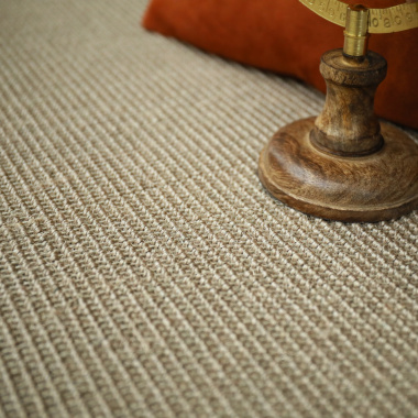 Tapis sur mesure Sisal Yucatan grege - gros plan