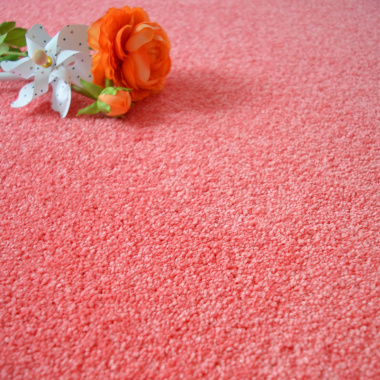 Tapis sur mesure Manège Velours - Rose bonbon - gros plan