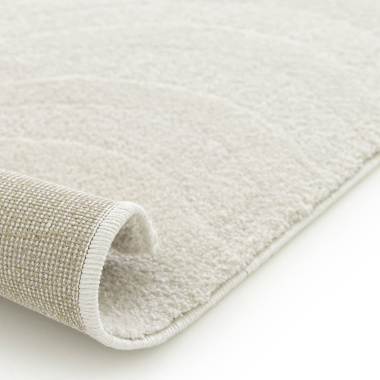 Tapis intérieur - Nazaré - Lignes écru et beige naturel - envers