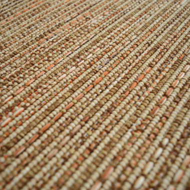 Tapis sur mesure Tissé plat Bornéo nature - gros plan